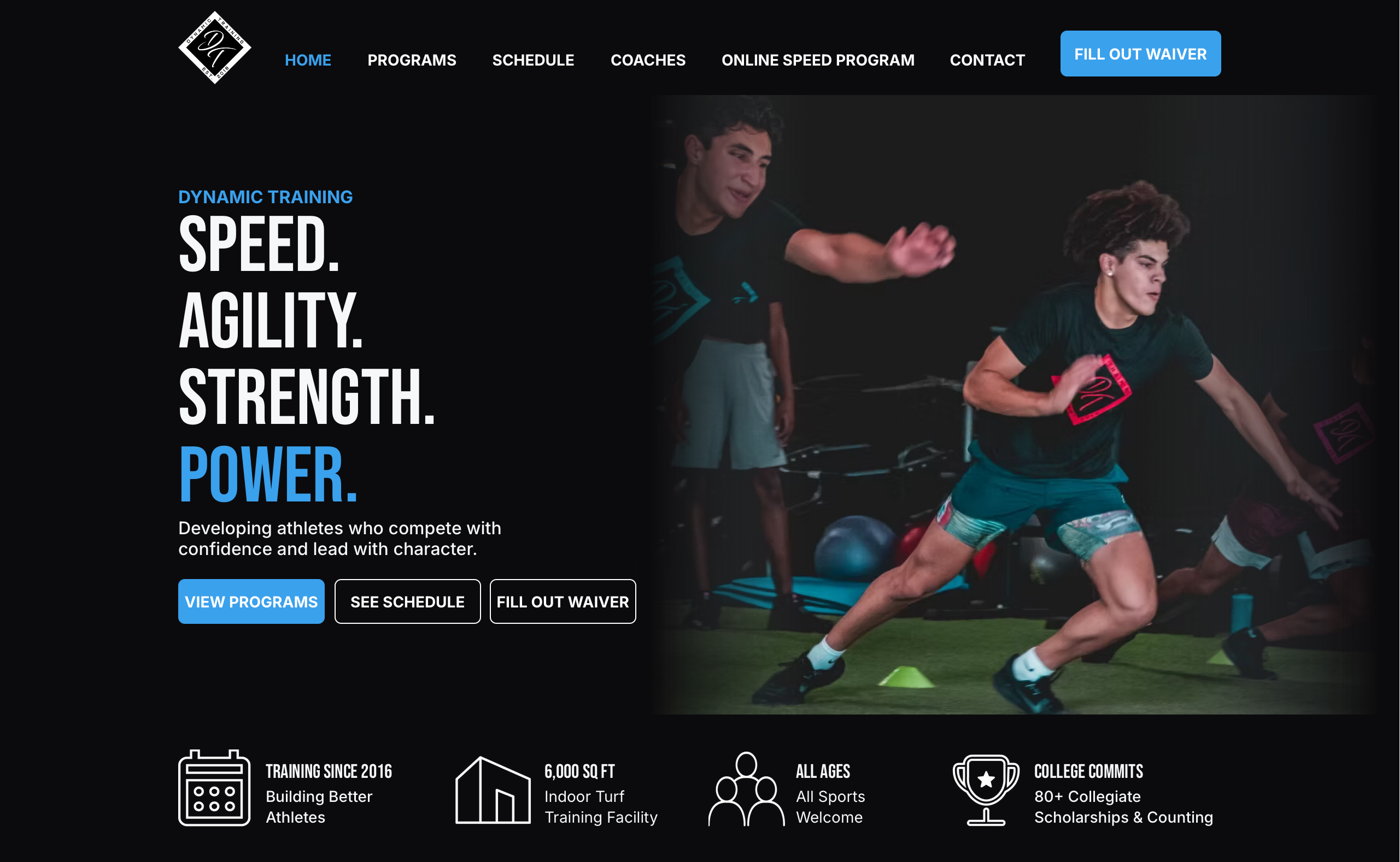 Dynamic Training website refresh by Oaken Co